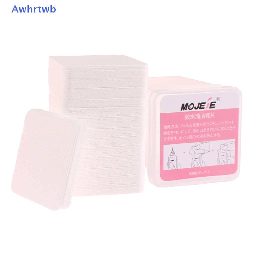 Set 200 Miếng Cotton Dùng Để Tẩy Keo Dán Mi Giả Mới