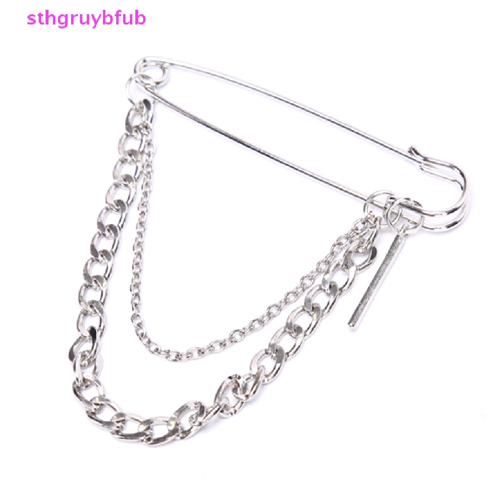 1 Ghim Cài Áo Hình Dây Xích Cổ Điển Thời Trang Unisex