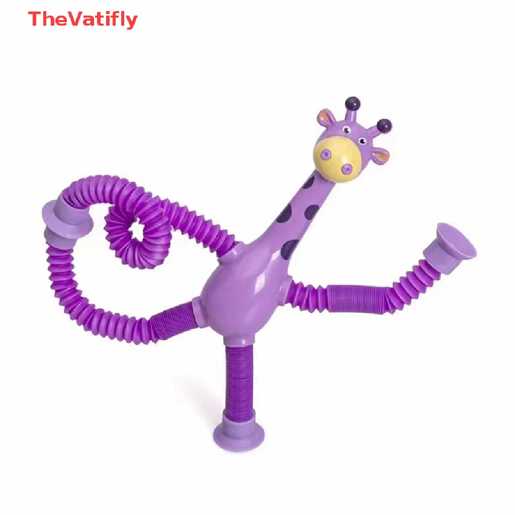 Đồ Chơi Lắp Ráp Ống Hút Hình Hươu Cao Cổ Hoạt Hình Mới Lạ