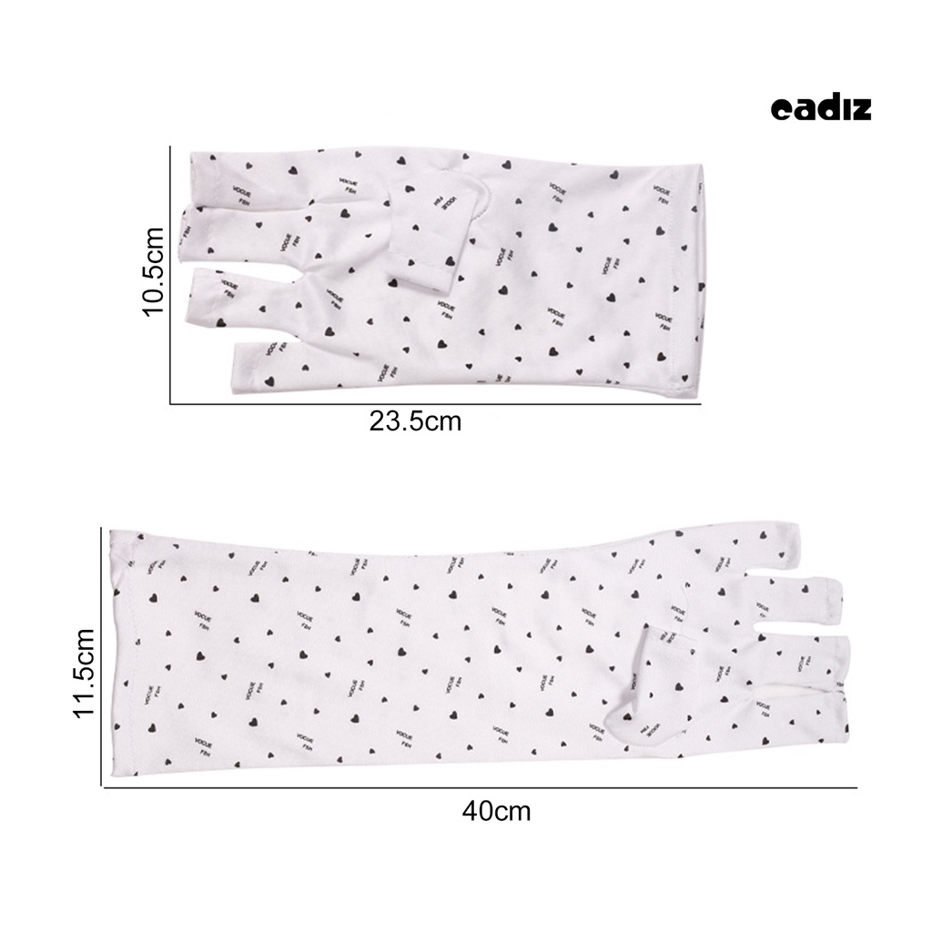 1 Đôi Găng Tay Chống Tia UV Siêu Mềm Co Giãn Thoáng Khí Tiện Dụng Cho Salon Làm Móng