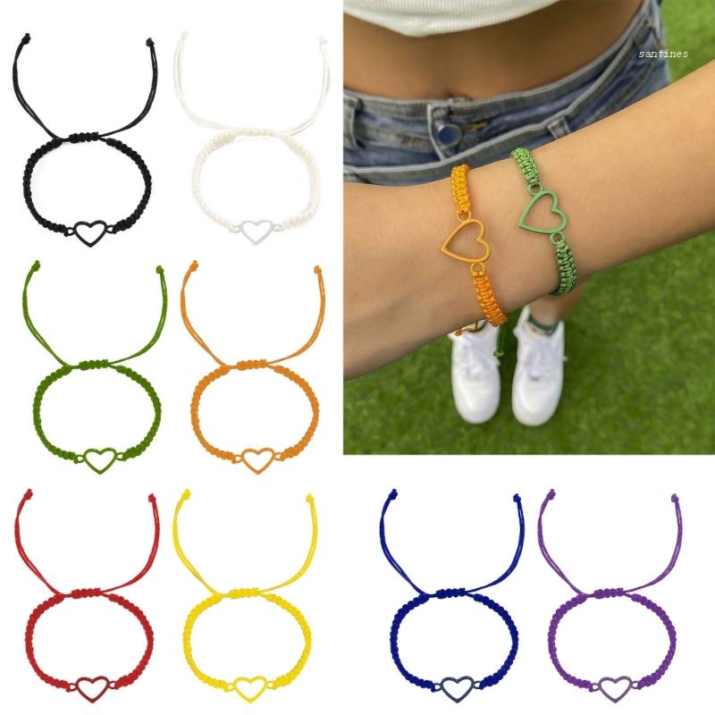 Vòng Tay Dây Bện Màu Đen / Xanh Lá Đơn Giản Tùy Chỉnh Thời Trang