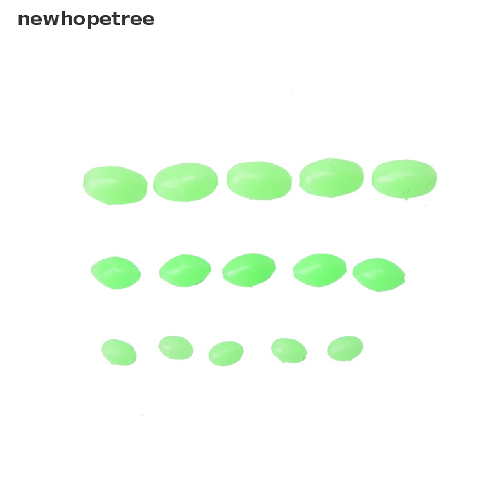 Bộ 100 Hạt Phát Sáng Hình Oval Kích Thước 5mm / 8mm / 10mm Làm Trang Sức Thủ Công