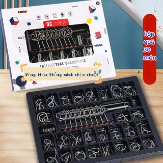 Bộ 30 Vòng Khóa Khổng Minh Rèn Luyện Trí Thông Minh Cho Người Lớn Và Trẻ Em