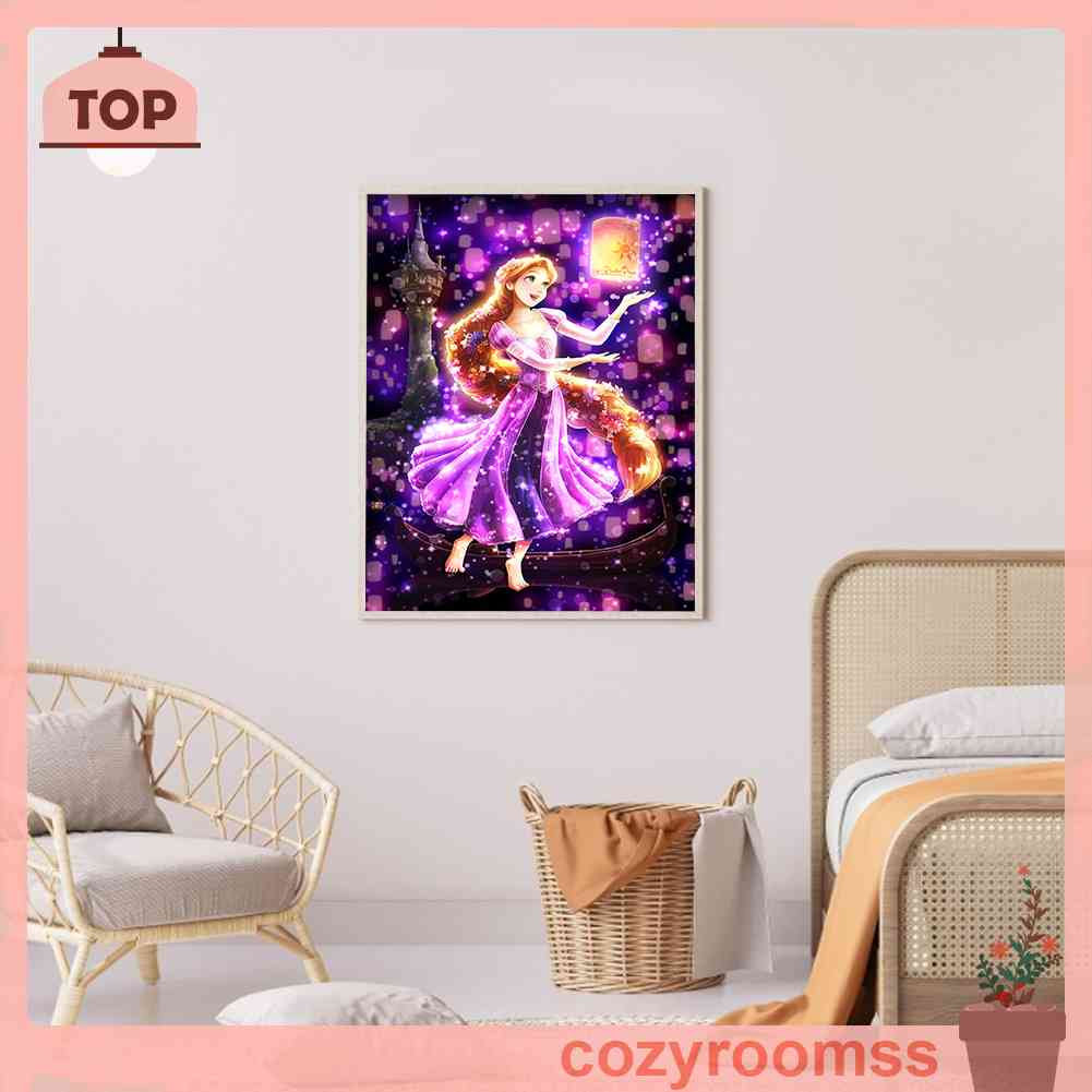 Tranh Đính Đá Kim Cương Toàn Bộ 5D DIY Hình Vẽ Công Chúa
