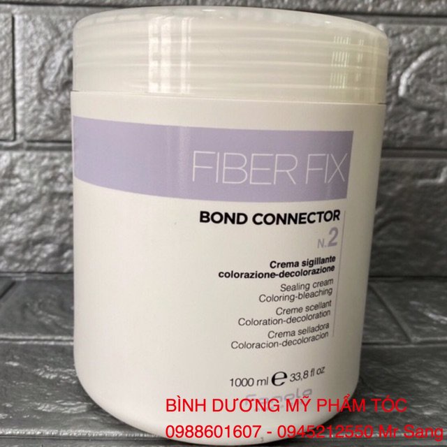 Dầu xả phục hồi tóc Fiber Fix Bond Connector N.2 Sealing Cream Colouring Bleaching FANOLA 1000ml *NEW*