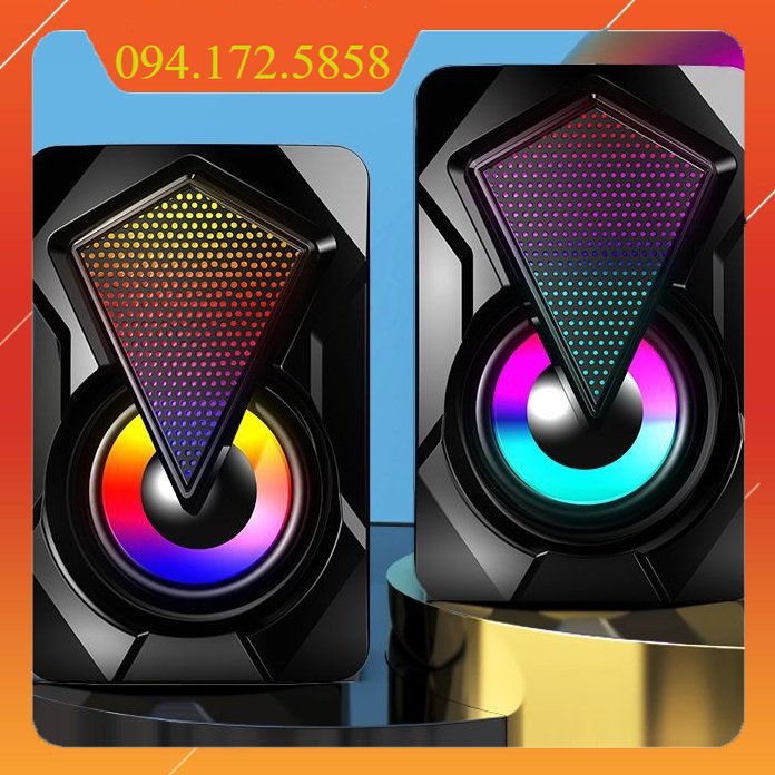 SIÊU HOT Loa Vi Tính (Led Tự Chuyển Màu) New Full Box Có Ảnh Thật
