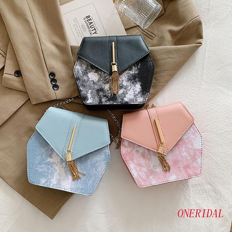 Túi Đeo Chéo Vai Hình Vuông Bằng Da Có Dây Xích Có Thể Điều Chỉnh Dành Cho Nữ