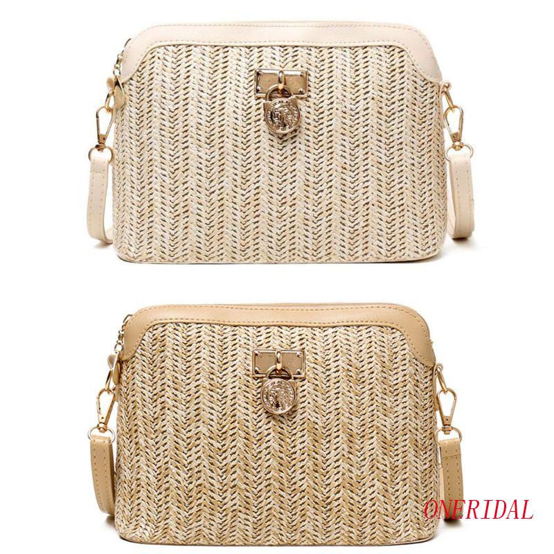 Túi Xách Đan Rơm Đeo Chéo Thời Trang Cho Nữ