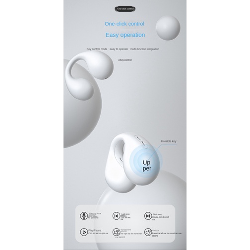 Tai Nghe Nhét Tai Bluetooth Không Dây TWS BH3I Kẹp Vành Tai Không Định Vị Xương