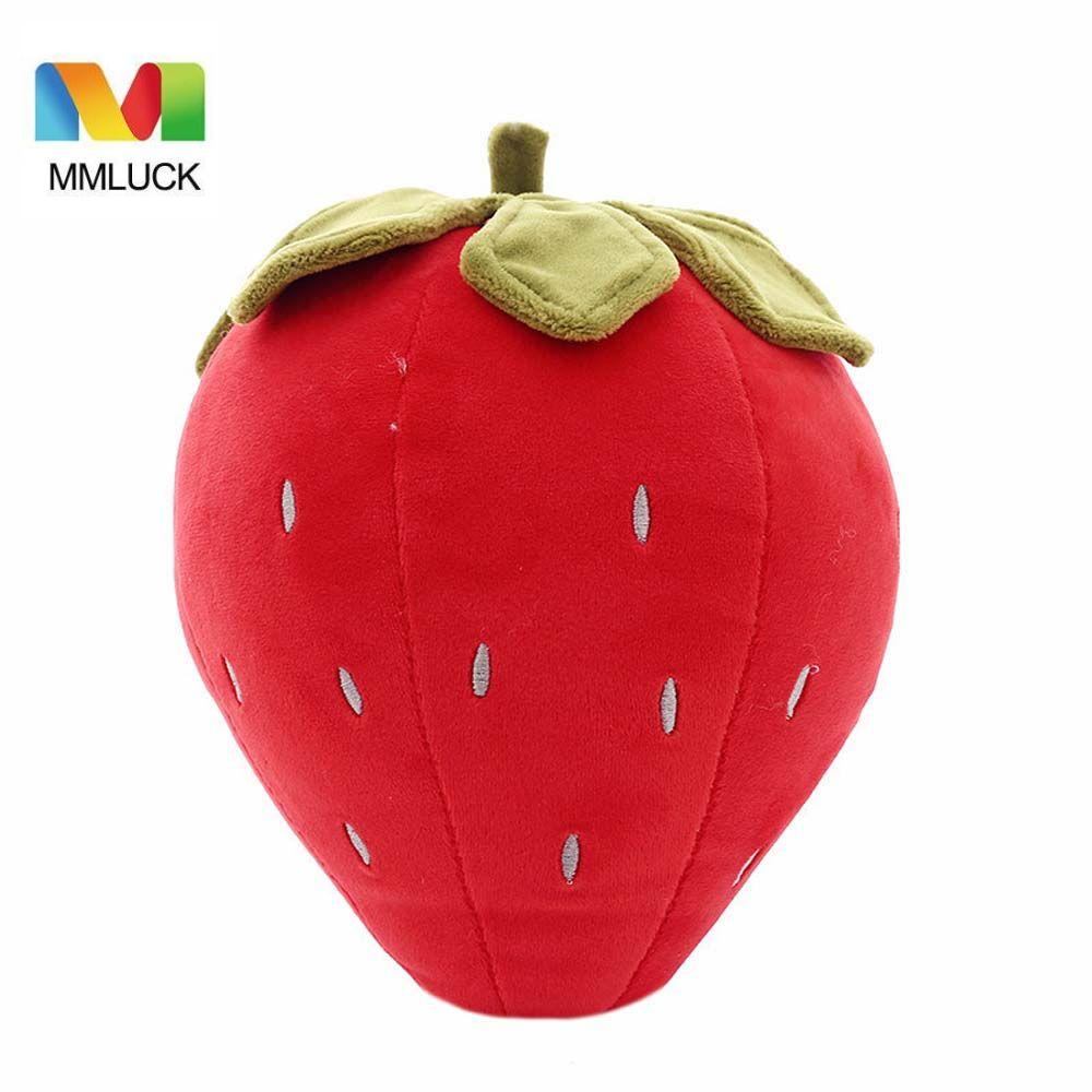 Trái Dâu Nhồi Bông Mềm Mại Trang Trí Nhà Cửa