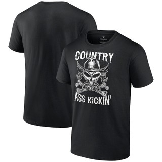 Áo thun đen in chữ wwe the brock lesnar country ass kickin '2023 thời trang cho nam