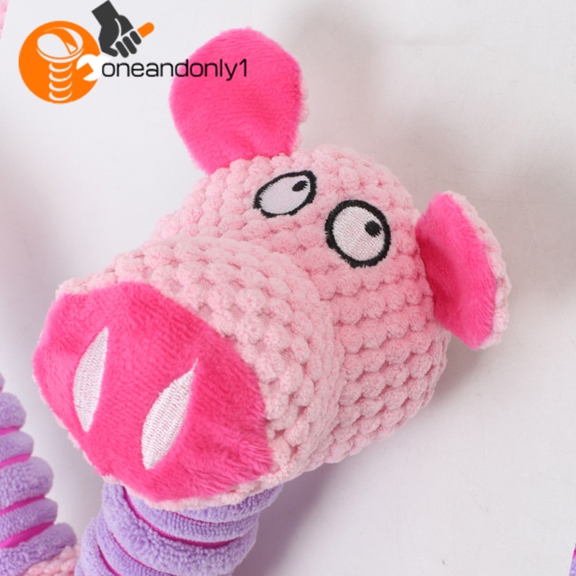 Đồ Chơi Nhồi Bông Mềm Mại Hình Động Vật Phát Ra Âm Thanh Chống Cắn Làm Sạch Răng Cho Thú Cưng