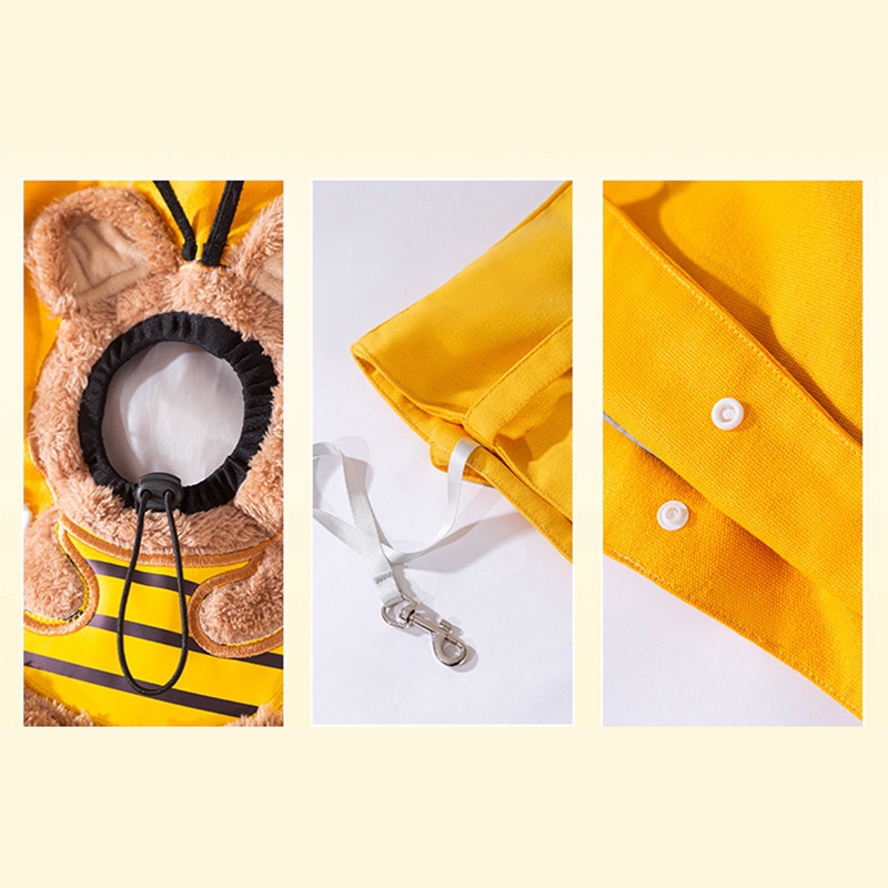 Túi Canvas Đeo Vai Đựng Thú Cưng In Hình Khủng Long / Ong Dễ Thương Tiện Dụng Mang Theo Du Lịch