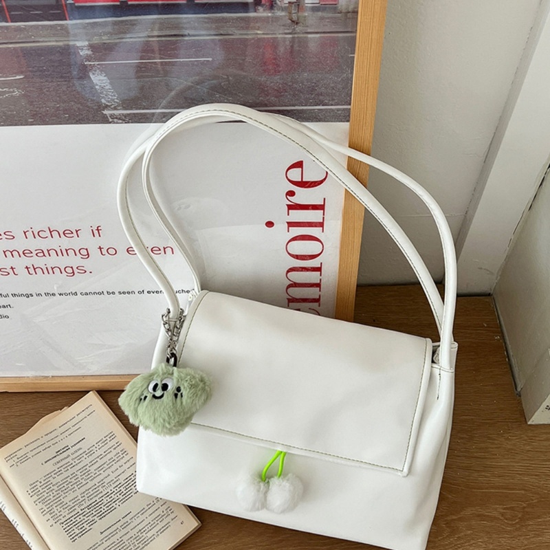 Túi Xách Da PU Màu Trơn Sức Chứa Lớn Dễ Phối Đồ Đa Năng Cho Nữ