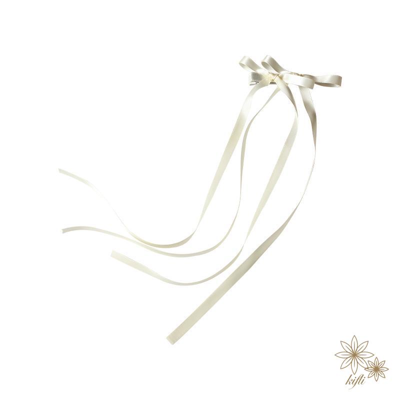 Kẹp Tóc Nơ Ruy Băng Thắt Bím Phong Cách Hàn Quốc Ngọt Ngào Cho Nữ