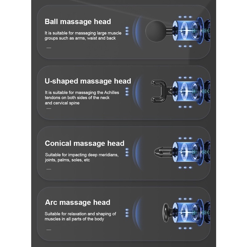 Súng Fascia Chạy Điện Máy Mát Xa Cổ Tử Cung Và Thắt Lưng Thư Giãn Cơ Bắp Okase