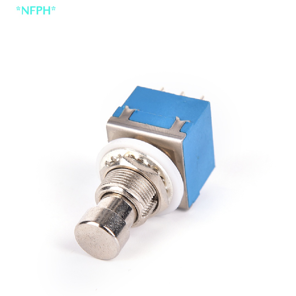 1 Bàn Đạp Hiệu Ứng 9-pin 3PDT Bằng Kim Loại Màu Xanh Dương Cho Đàn Guitar Mới