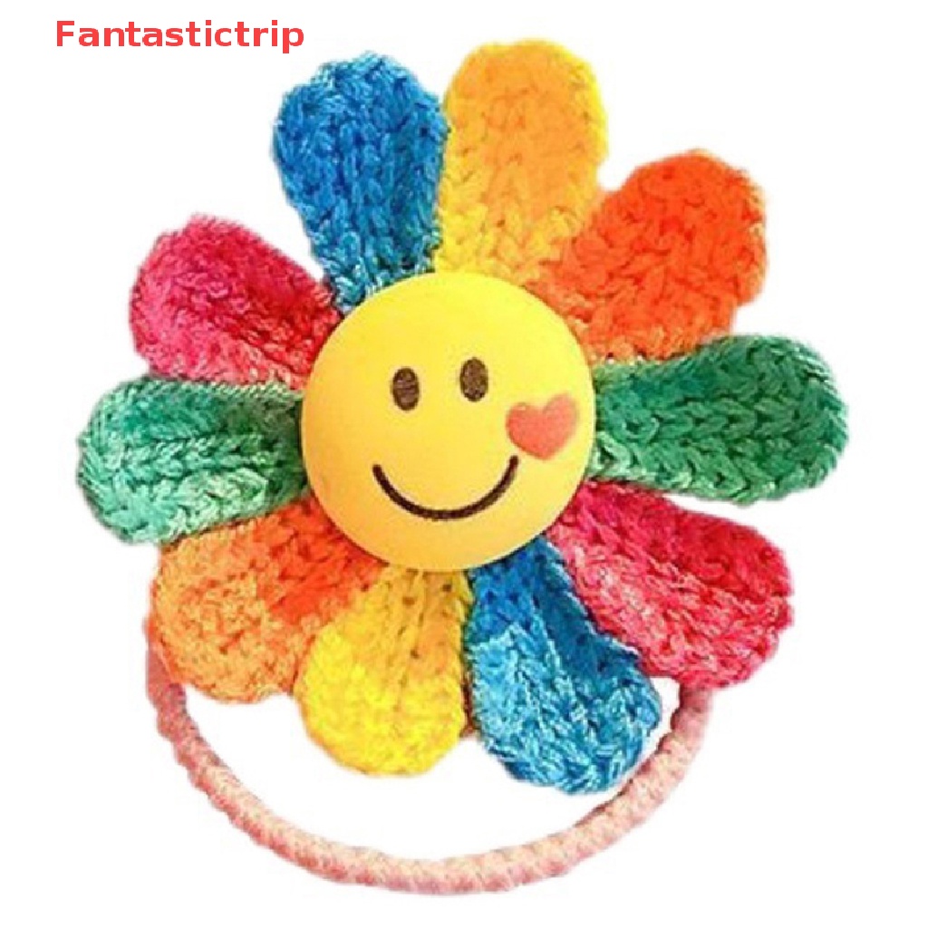 Set 1 / 5 Kẹp Tóc Hoa Hướng Dương Mặt Cười Cho Bé Gái Mới