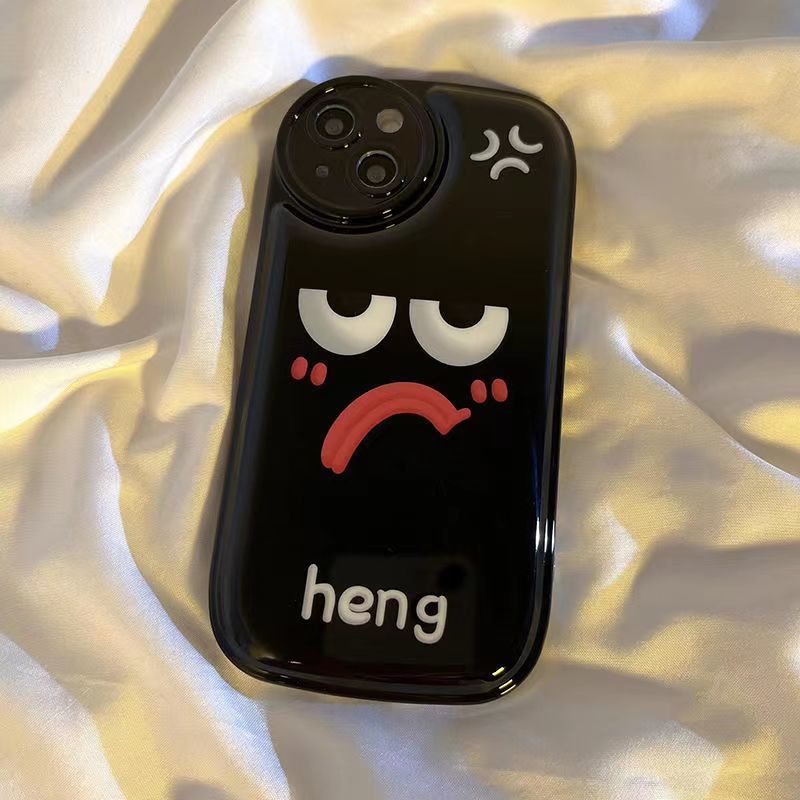 ✅Ốp Điện Thoại Nền Trắng Biểu Tượng Cảm Xúc Nữ Tính Chống Bụi Cho Iphone11promax 12xr14 13