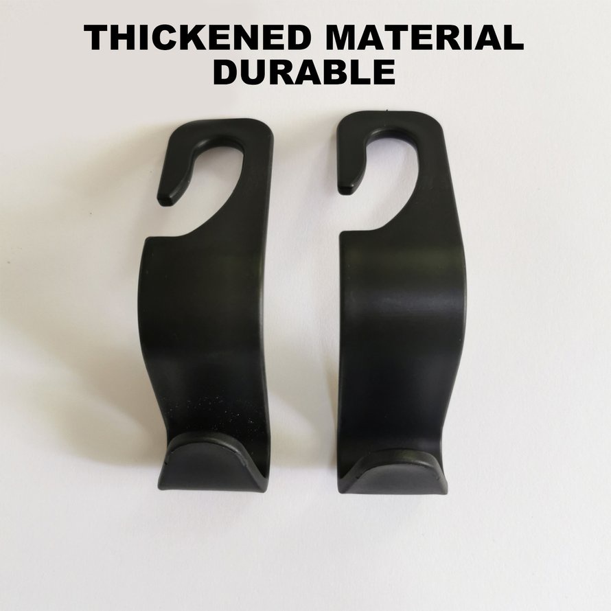 2Pcs Hooks Car Seat Hanger Headrest Bearing For Clothes Coats Hanging Hooks