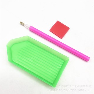 Tự làm công cụ vẽ tranh kim cương bộ khoan điểm tròn thạch cao đóng chai bút kim cương trắng làm việc mở tấm khoan điểm