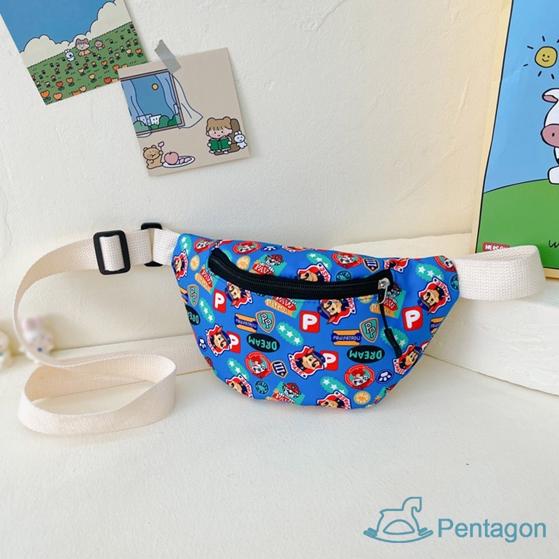 Túi Đeo Chéo In Họa Tiết Hoạt Hình Siêu Nhẹ Phong Cách Hàn Quốc Cho Bé