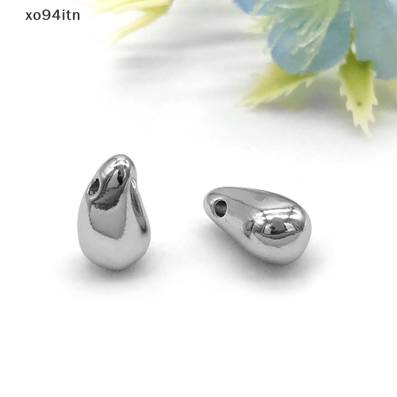 Mặt Vòng cổ / Bông Tai Hình Giọt Nước Bằng Thép Không Gỉ DIY