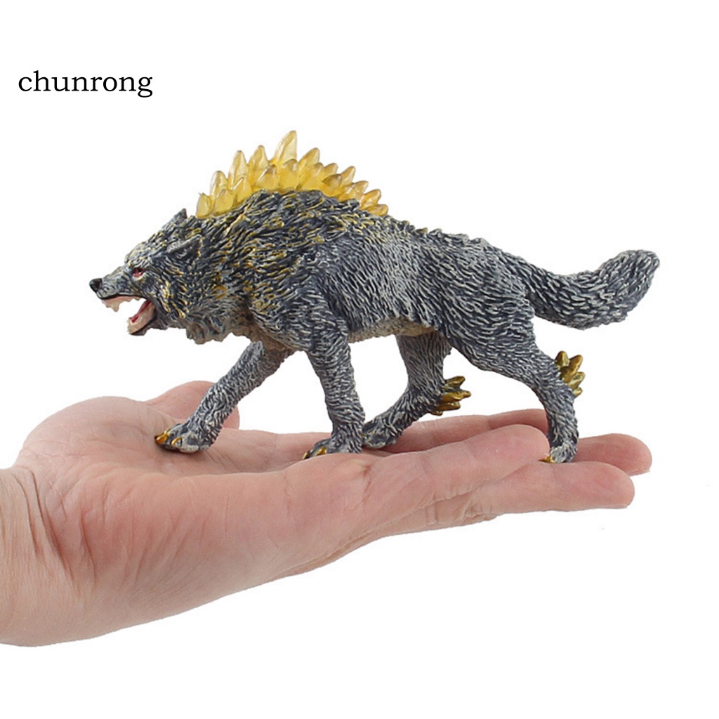 Mô Hình Đồ Chơi Chó Sói Trang Trí Rừng Thần Thoại