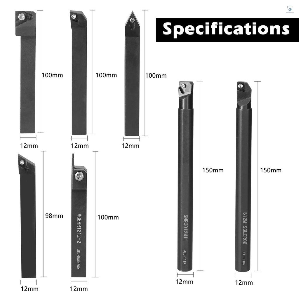 Set 7 Giá Đỡ Máy Tiện Đường Kính 12mm Chuyên Dụng