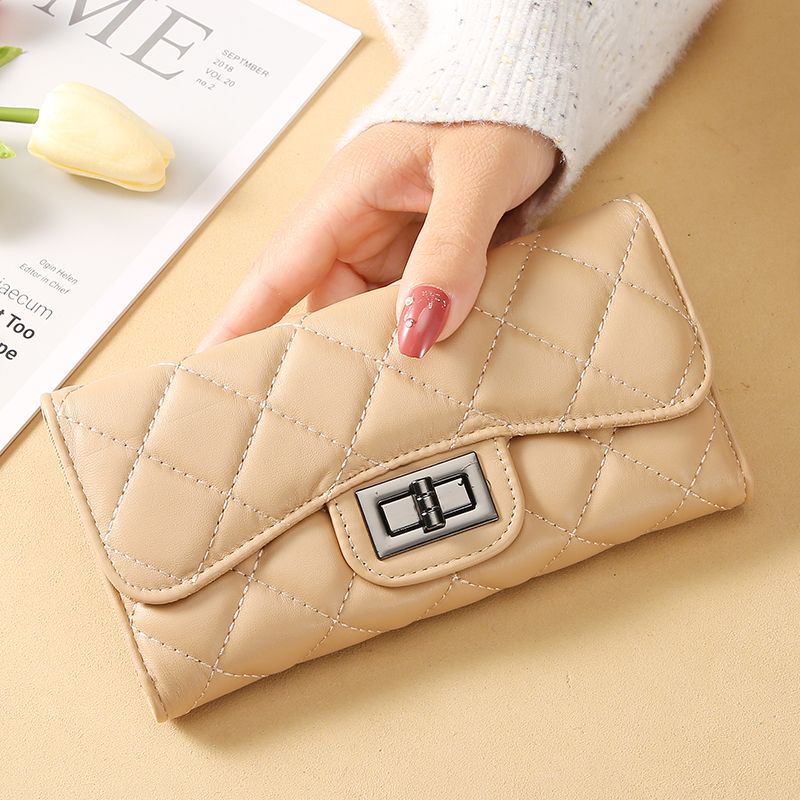 Ví Dài Cầm Tay Đính Đá Kim Cương Phong Cách Hàn Quốc Cho Nữ