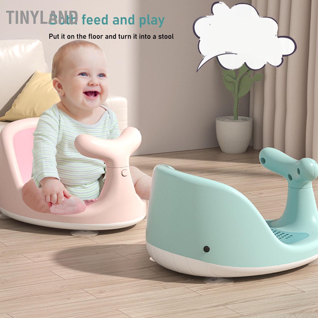TinyLand Ghế tắm cho bé Chống trượt Hút hình dạng hoạt hình Nằm an toàn Ghế bồn tắm cho trẻ sơ sinh cho phòng tắm đã được