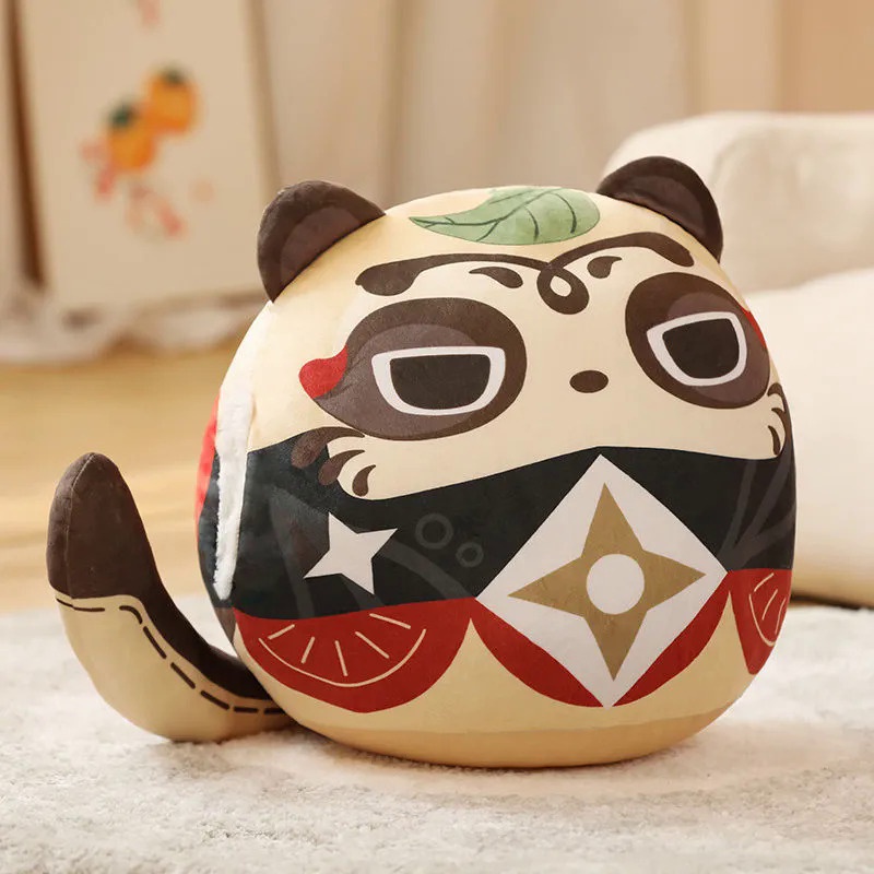 ★Genshin Impact★Gối Nhồi Bông Hình Bánh Bao Hai Chiều Phong Cách Ninja Dễ Thương