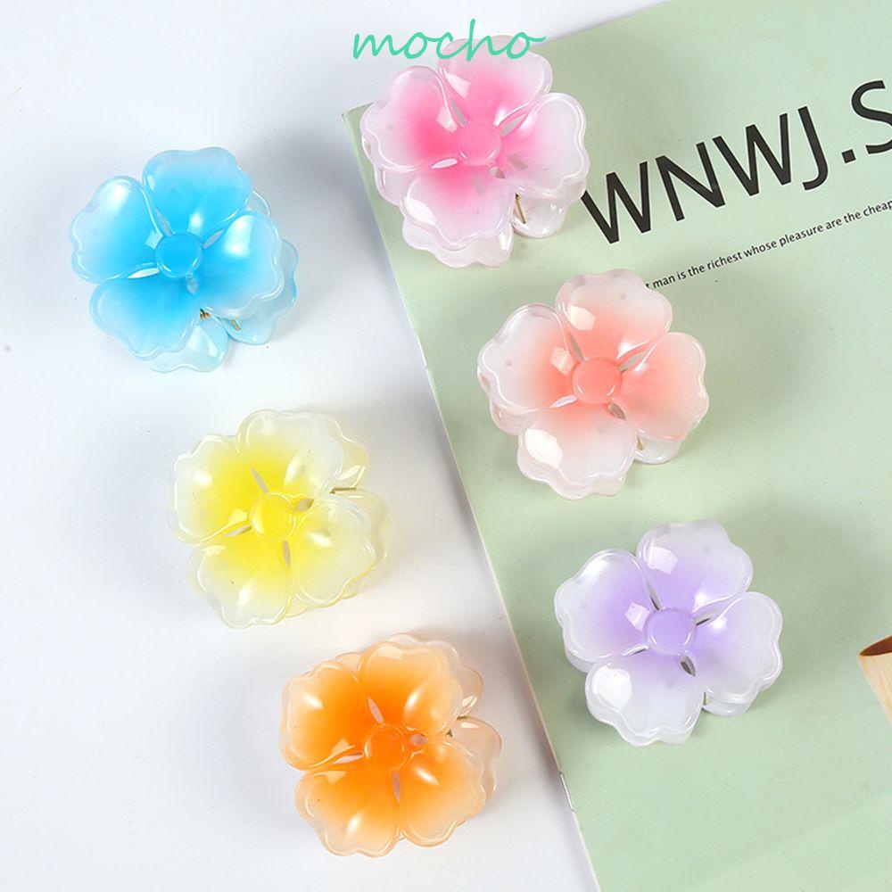 Kẹp Tóc Hình Cá Mập Bằng Resin Màu Gradient Phong Cách Hàn Quốc Dễ Thương Dành Cho Bạn Nữ