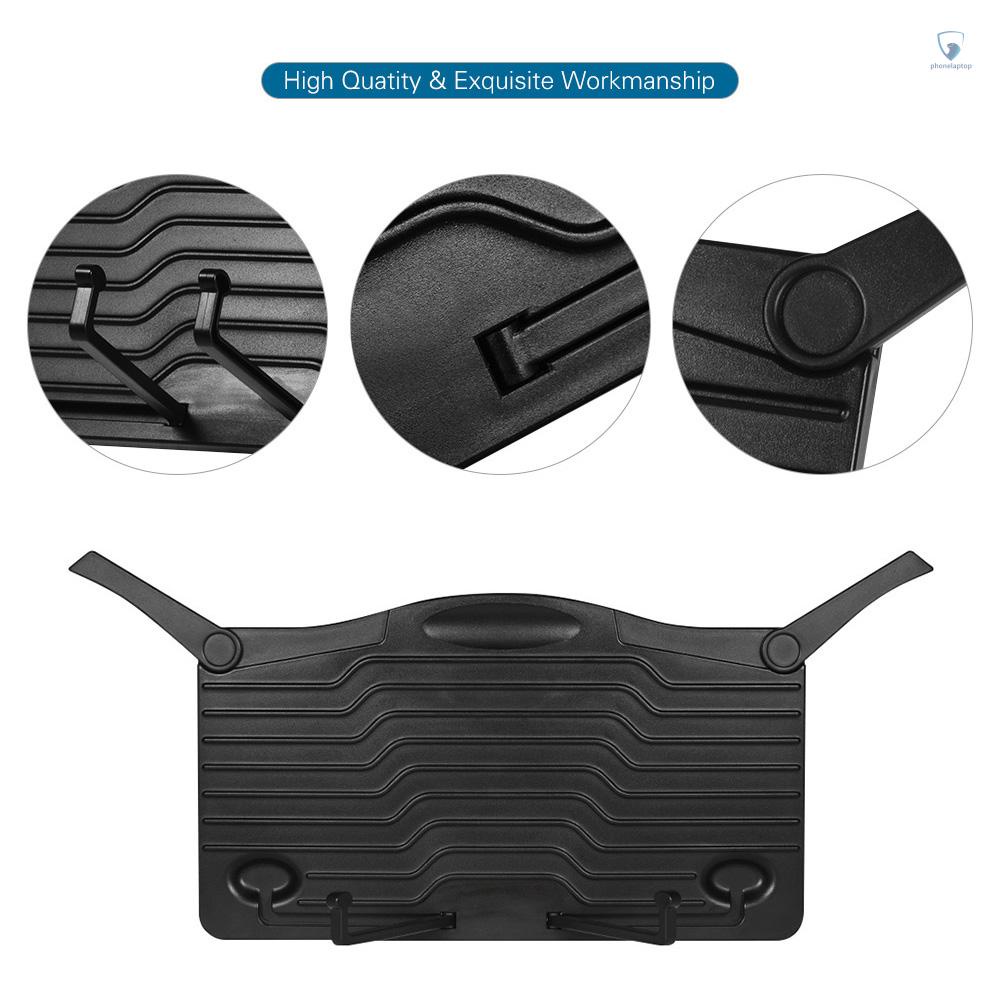 Giá Đỡ Tài Liệu / Điện Thoại / Máy Tính Bảng Mini Để Bàn Bằng Chất Liệu ABS Màu Đen Siêu Nhẹ Tiện Dụng