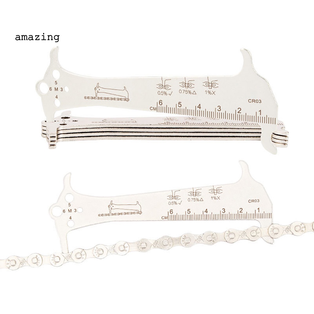 Thước Đo Dây Xích Xe Đạp 3 Trong 1 Kèm Móc Tiện Dụng