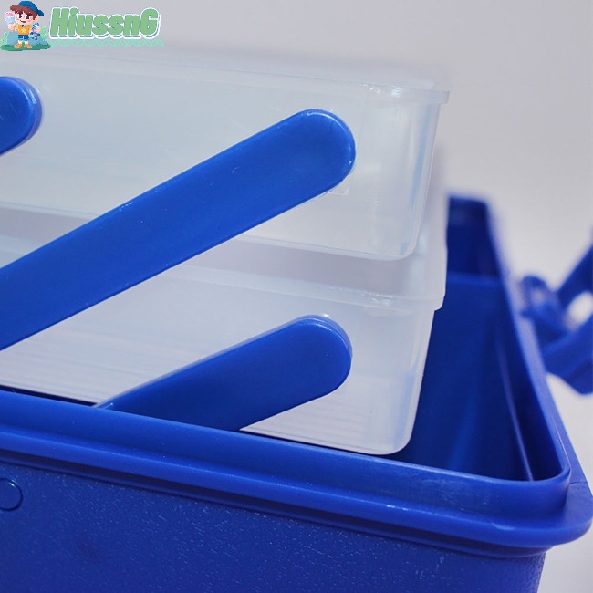 Hus Hộp Đựng Mồi Câu Cá 3 Tầng Sức Chứa Lớn Có Thể Gấp Gọn Tiện Lợi