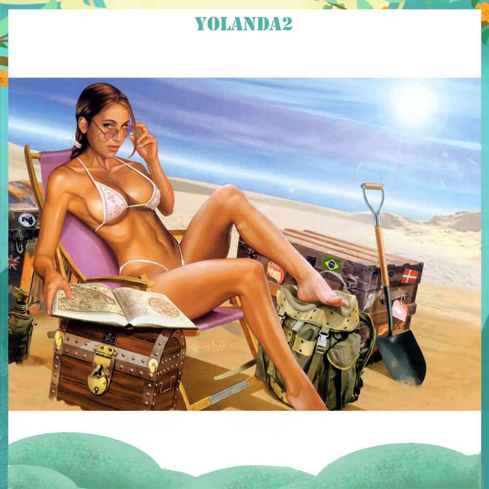 Tranh Đính Đá Kim Cương Toàn Bộ 5D DIY Hình Vẽ Người Đẹp Trang Trí Nhà Cửa