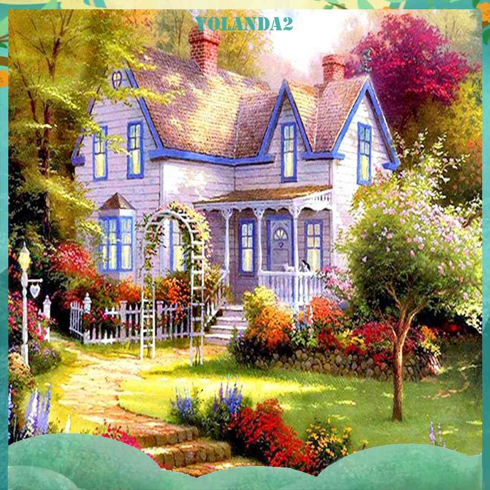 Tranh Đính Đá Kim Cương Toàn Bộ 5D DIY Hình Vẽ Vườn Hoa Hướng Dương