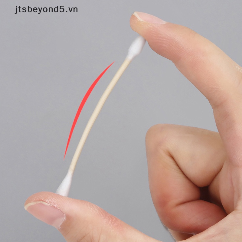 JY 100/200PCS dùng một lần nhà kép đầu tai làm sạch trang điểm Bông Swabs Chồi ..