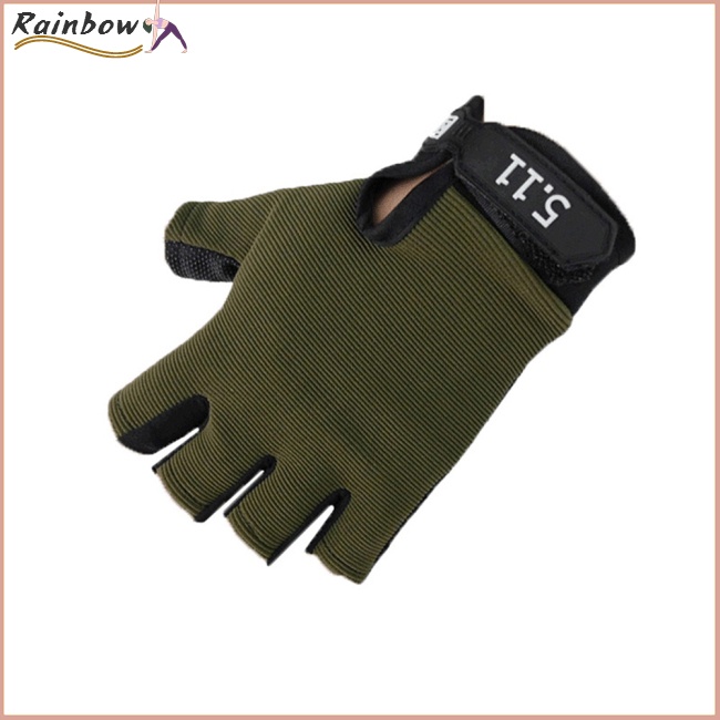 Găng Tay Thể Thao Nửa Ngón Chống Trượt Thoáng Khí Cho Trẻ Em