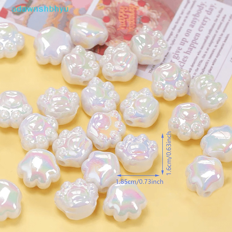 Set 5 Phụ Kiện Trang Trí Điện Thoại Hình Dấu Chân Mèo Dễ Thương 18mm