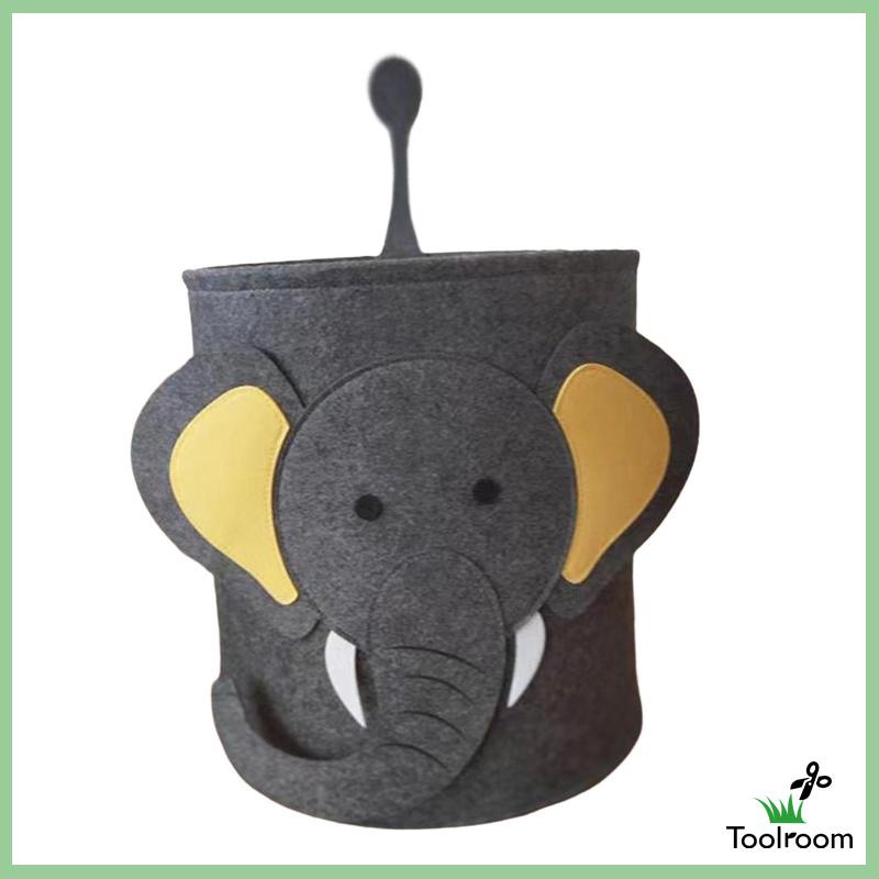 Giỏ Đựng Đồ Giặt / Đồ Chơi Bằng Vải Nỉ Mềm Mại Gọn Nhẹ