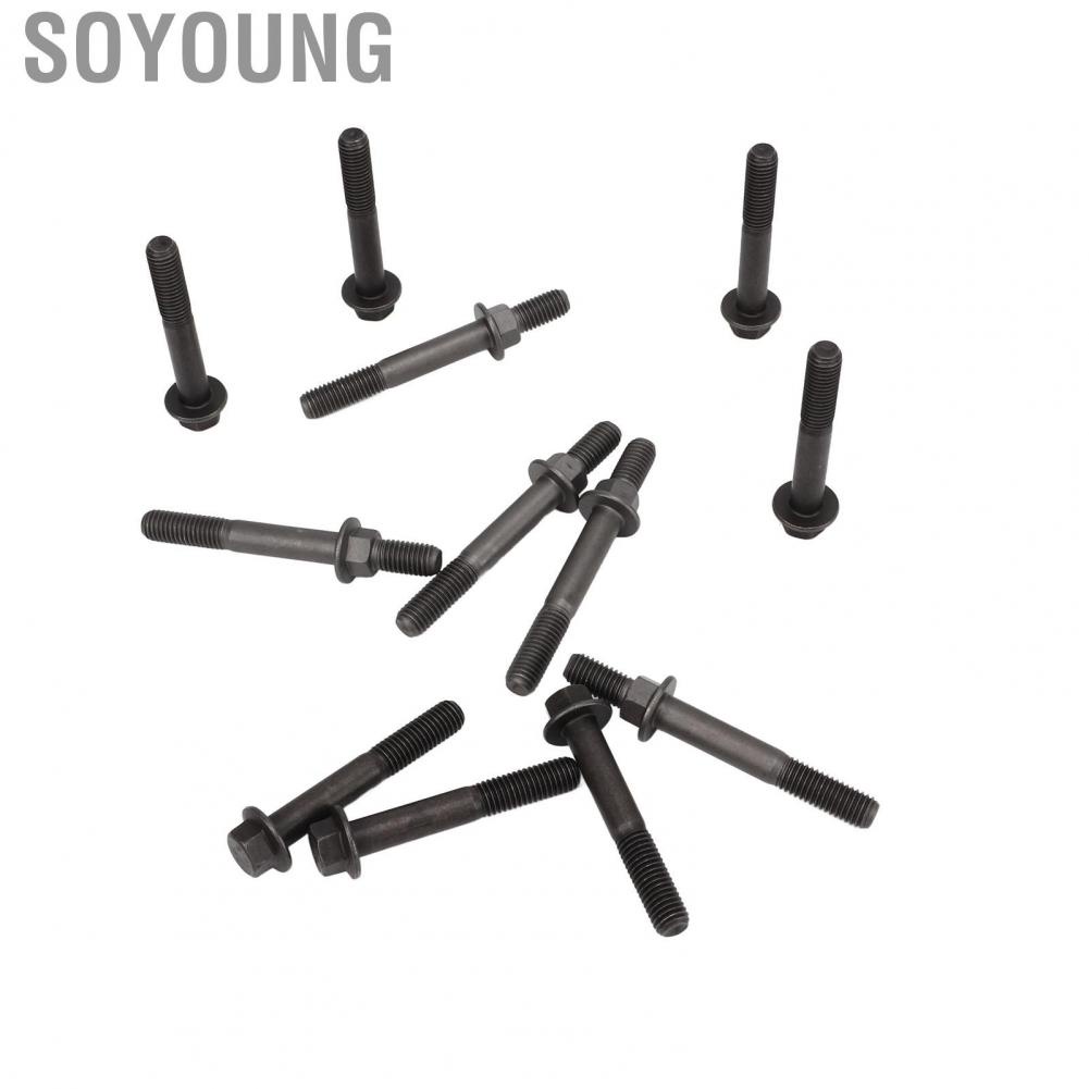 Soyoung Exhaust Manifold Bolts  Easy To Install Noise Reduction Firm 3901448  for Car