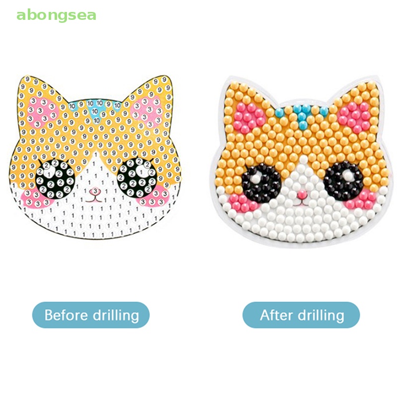 Abongsea Bộ Tranh Đính Đá DIY Hình Bạch Tuộc Dễ Thương Dành Cho Trẻ Em