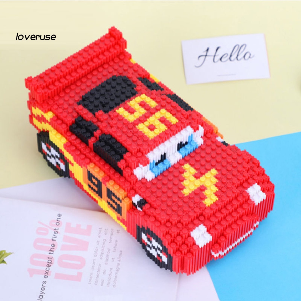 1 Đồ chơi trẻ em Lắp Ráp Hình Phương Tiện Giao Thông Hoạt Hình Đáng Yêu Dành Cho Trẻ