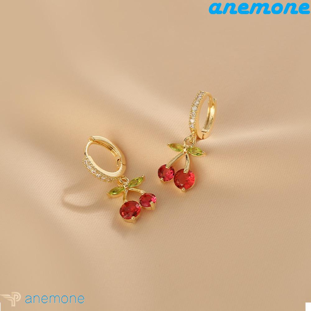 Khuyên Tai Hình Quả Cherry Bằng Hợp Kim Thời Trang Cho Nữ