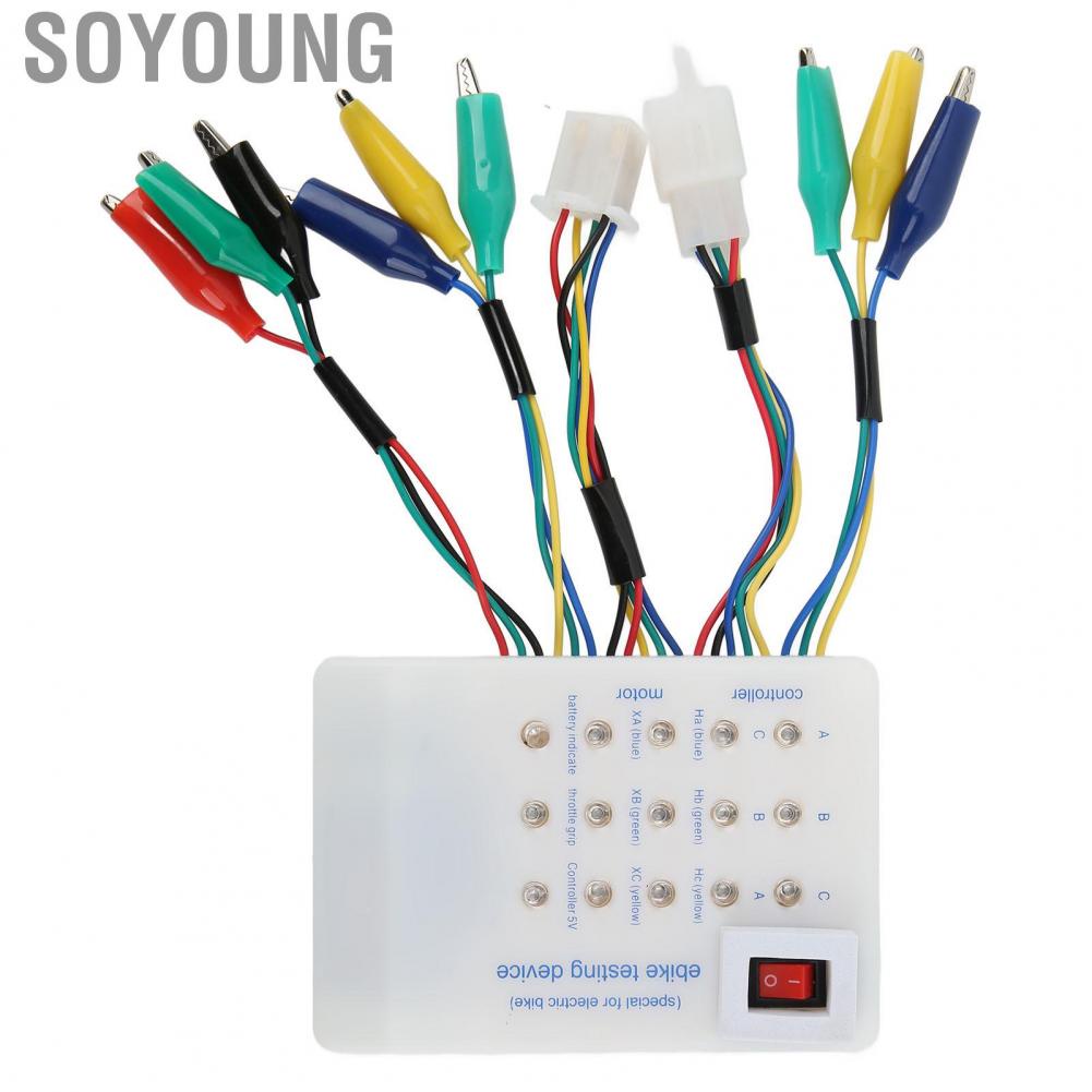 Soyoung Scooter Brushless  Controller Tester  Compact Size Brushless  Controller Tester Angle Discrimination Lightweight Phase Sequence ABC  for Electric Bike