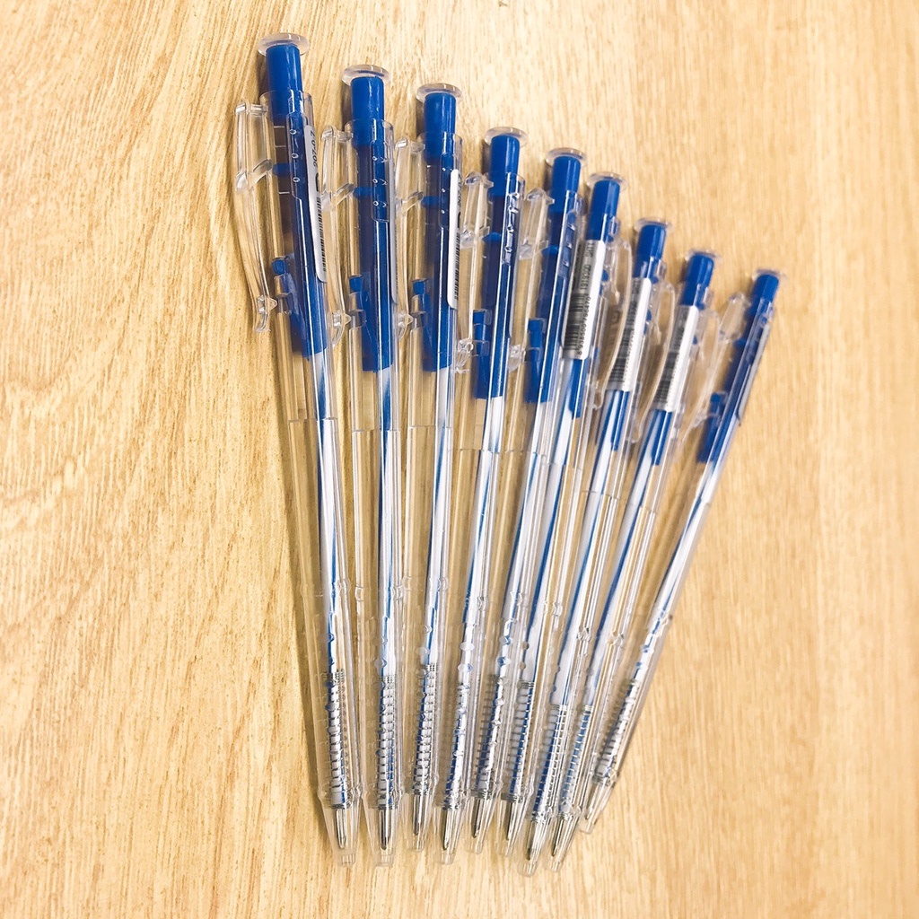 Combo 20 Cây Bút Bi Mực Xanh Ánh Sáng Giá Tốt