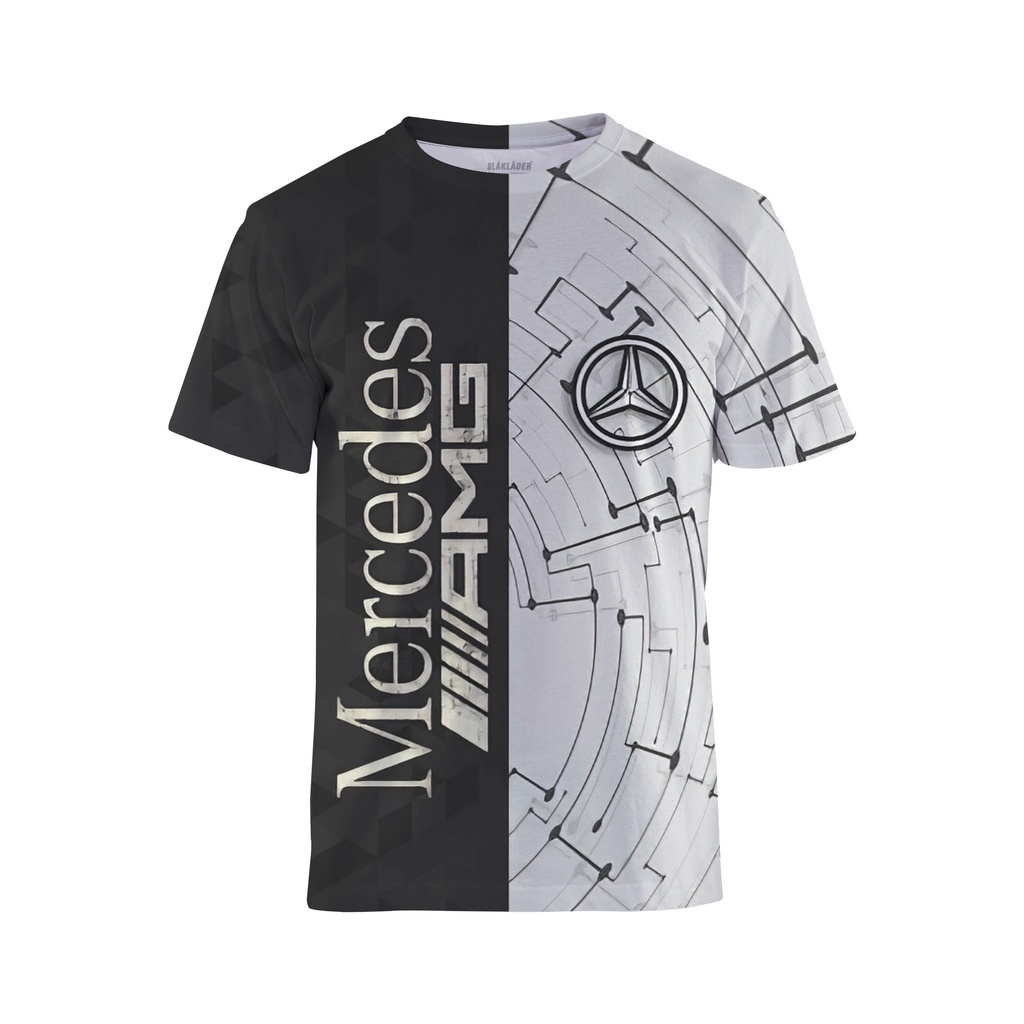 Áo Thun Tay Ngắn In Logo Xe Hơi Mercedes Benz Thời Trang 2023 Cho Bé Trai