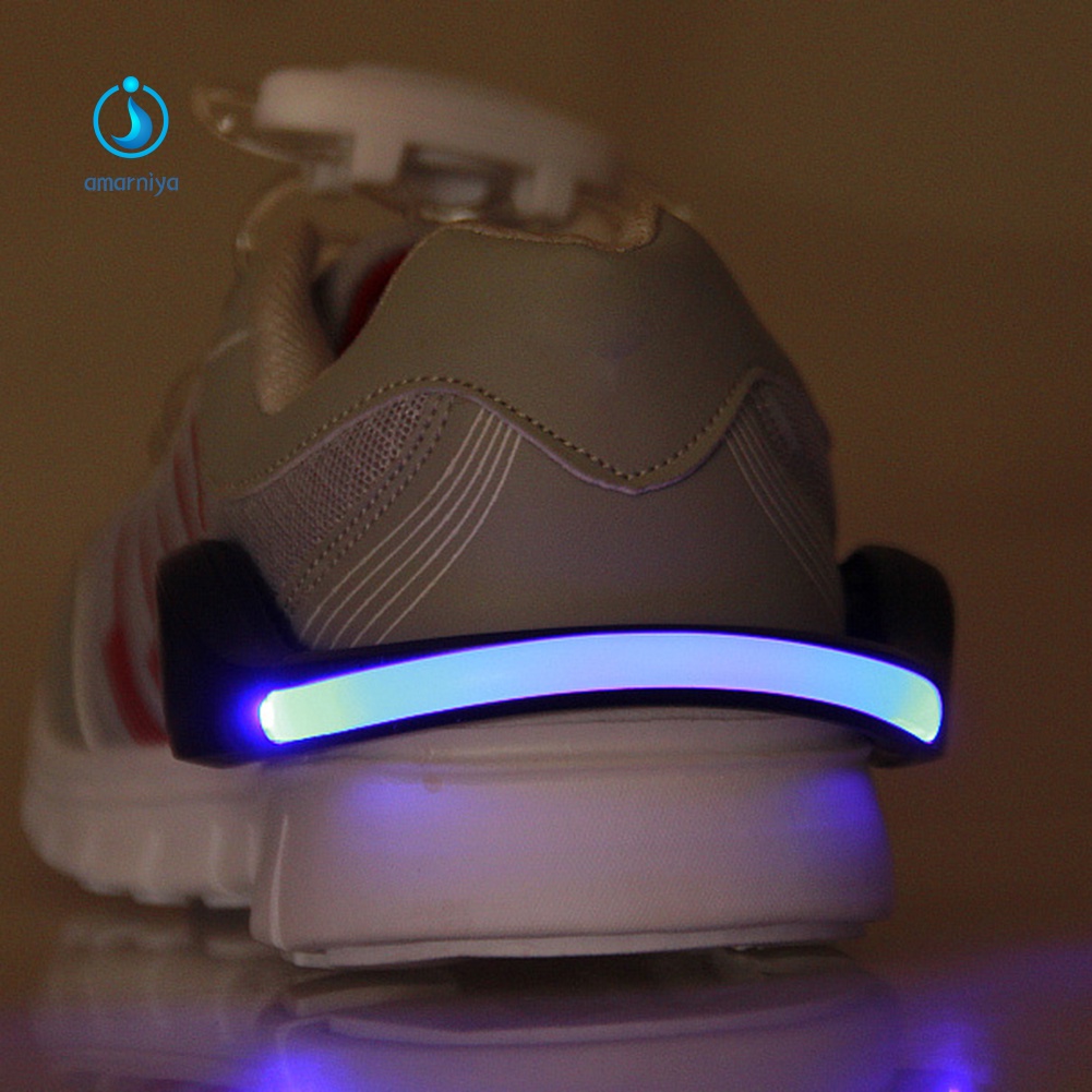 Đèn LED Cảnh Báo An Toàn Gắn Giày Chạy Bộ Cho Xe Đạp